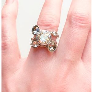 STACKED RHINESTONE RING SET